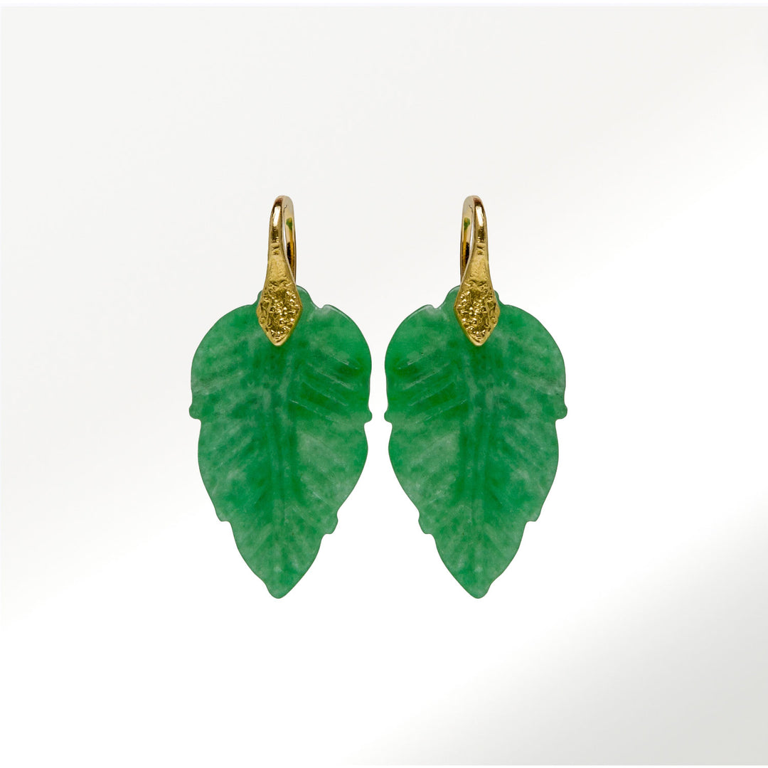 Pendientes Monaquelas Hoja Jade