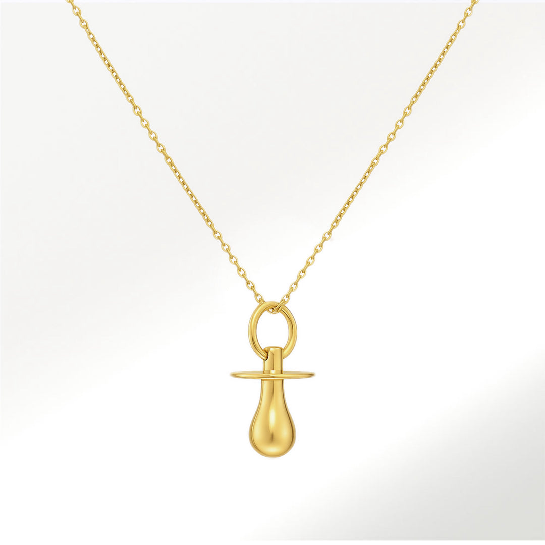 Collar Chupete Oro Amarillo