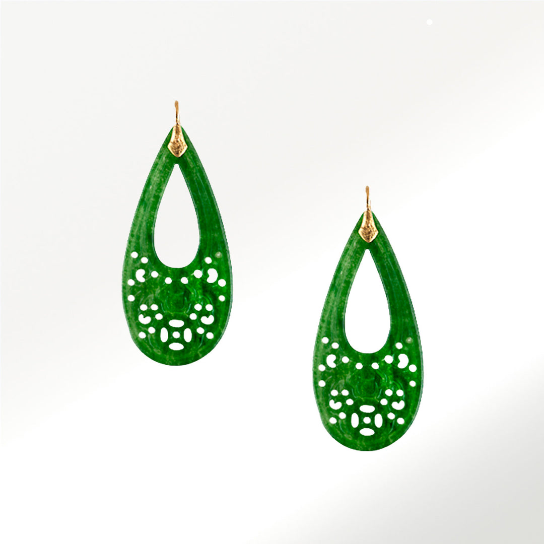 Pendientes Monaquelas Jade Drop