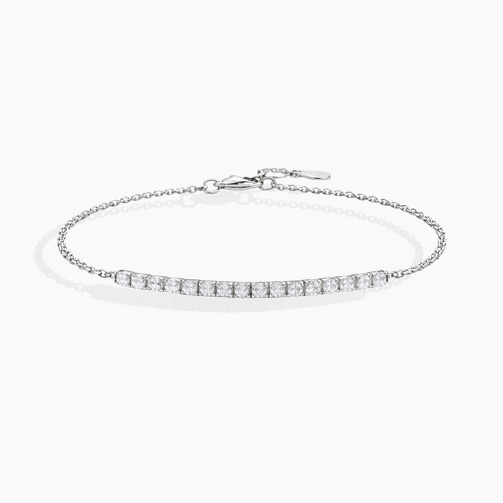 Pulsera Tramo Diamantes Oro Blanco