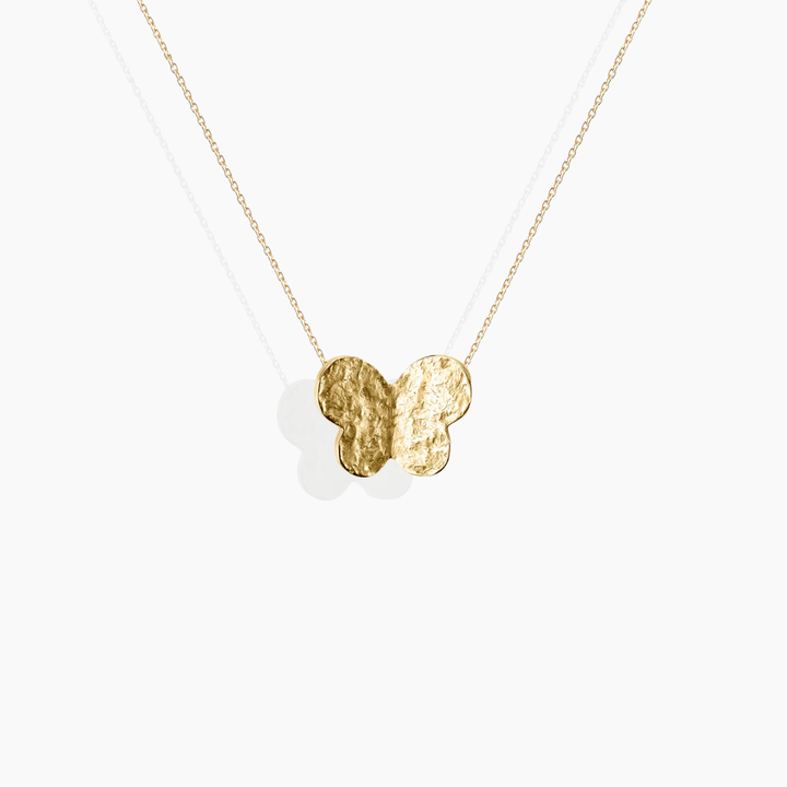 Collar Mariposas GR Oro Amarillo Arena