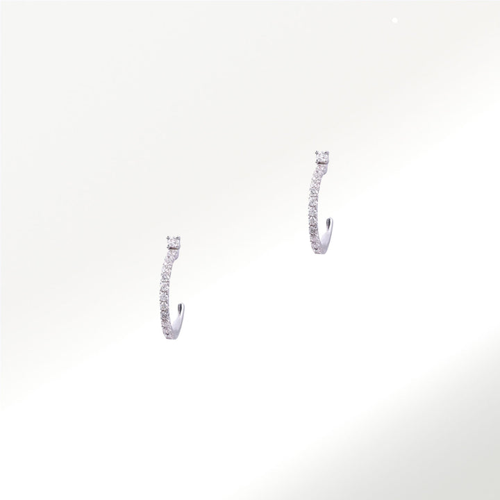 New Classic Mini Diamond Hoops