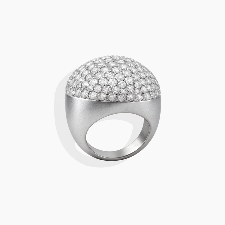 Anillo Origen Oro Blanco Diamantes