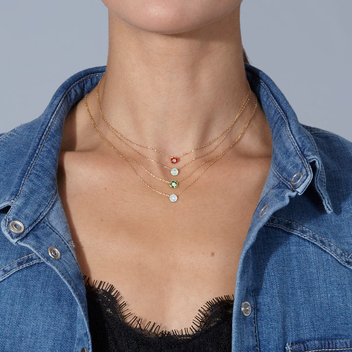 Green Water Diamond Pendant