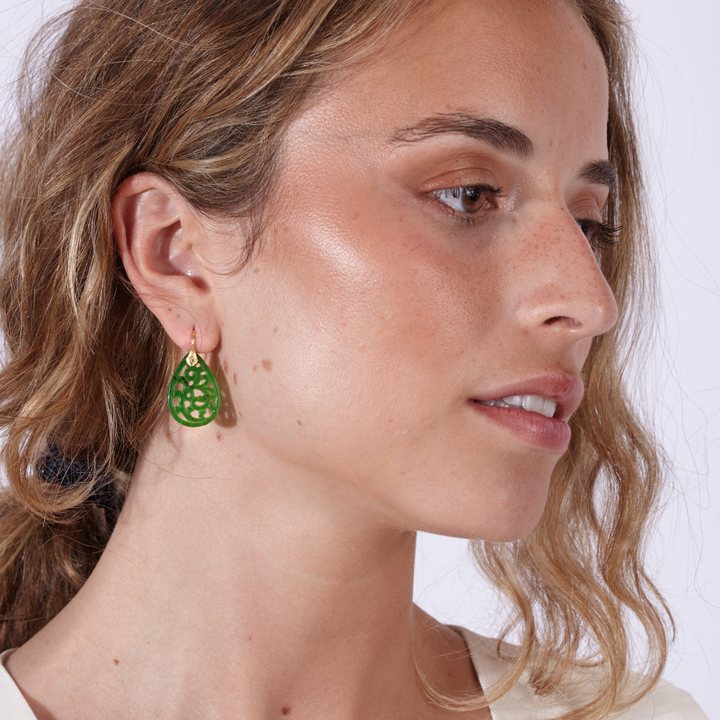 Pendientes Monaquelas Jade Celosía