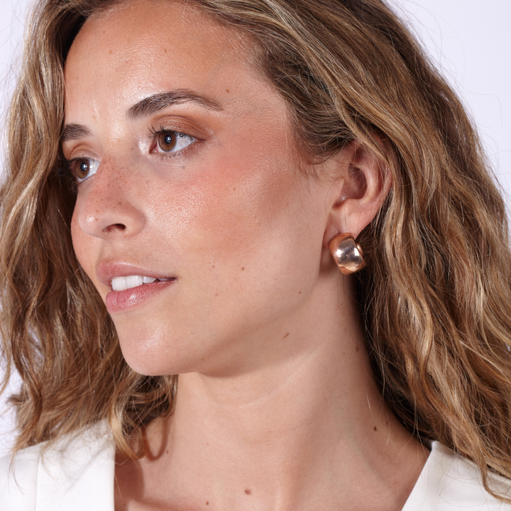 925 Shiny Rose Gold Collection Earrings