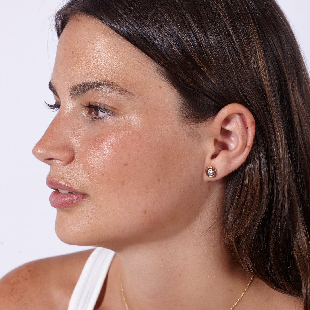 Pendientes Bubbles Oro Blanco Diamante