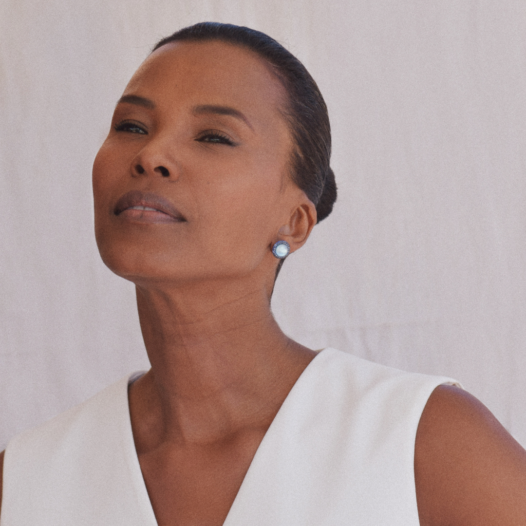 Pendientes Fusión Topacio Azul