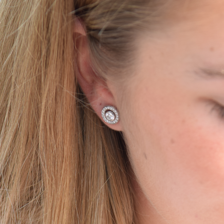 Pendientes Bubbles Oro Blanco Diamante