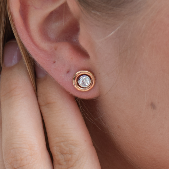 Abrigos Pendientes Bubbles Oro Rosa
