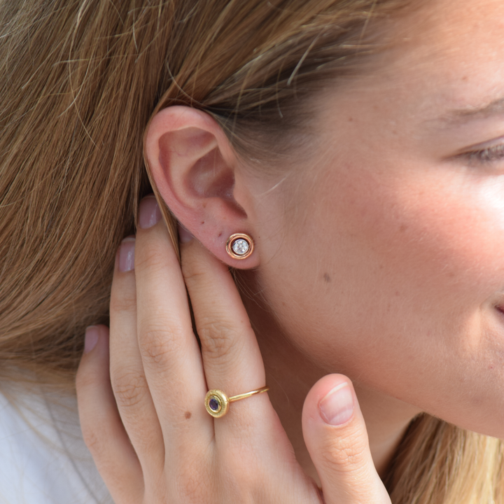 Abrigos Pendientes Bubbles Oro Rosa