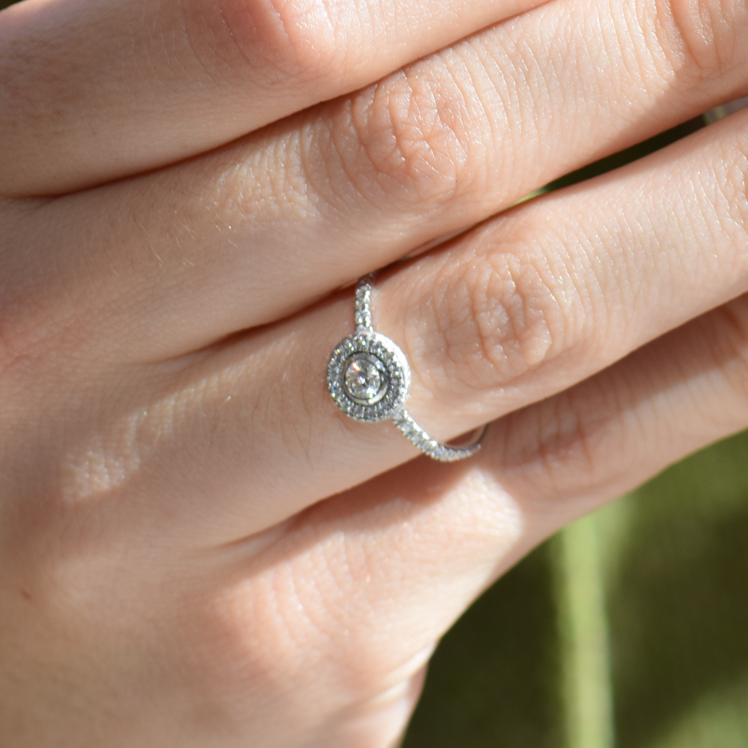 Sortija Bubbles Solitario Diamantes