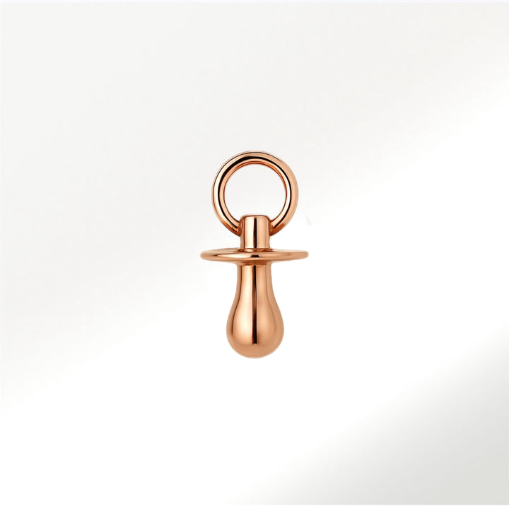 Colgante Chupete Mini Oro Rosa