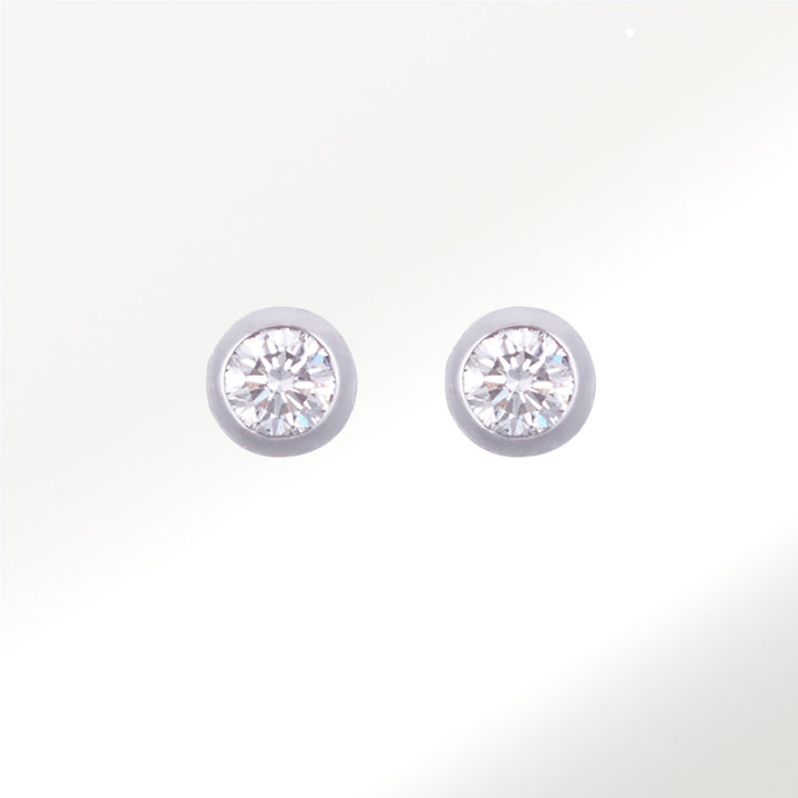 Pendientes Bubbles Oro Blanco Diamante