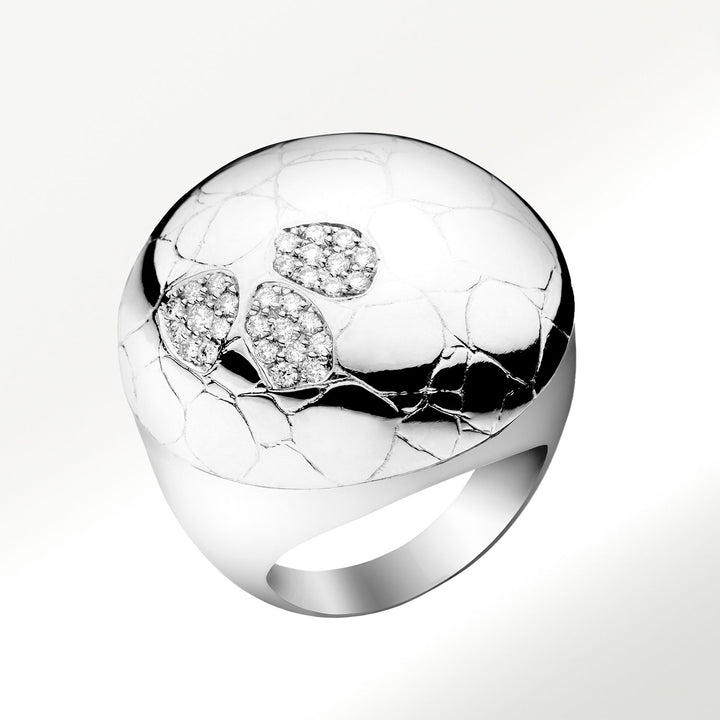 Sortija Origen Oro Blanco Diamantes
