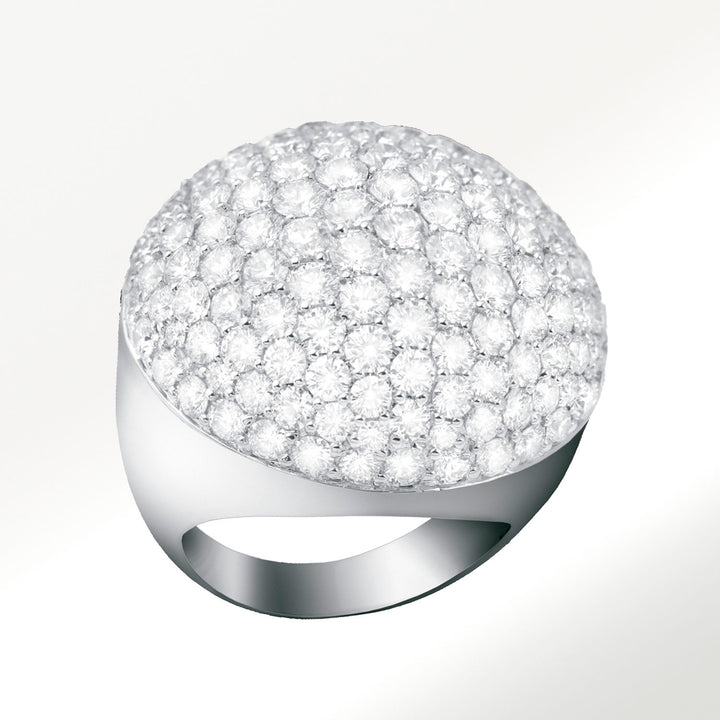 Sortija Origen Oro Blanco Diamantes