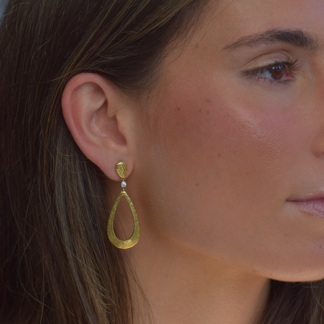 Aros Oro Diamantes