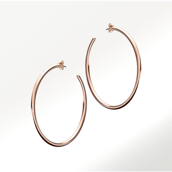Pendientes Aros 925 Oro Rosa