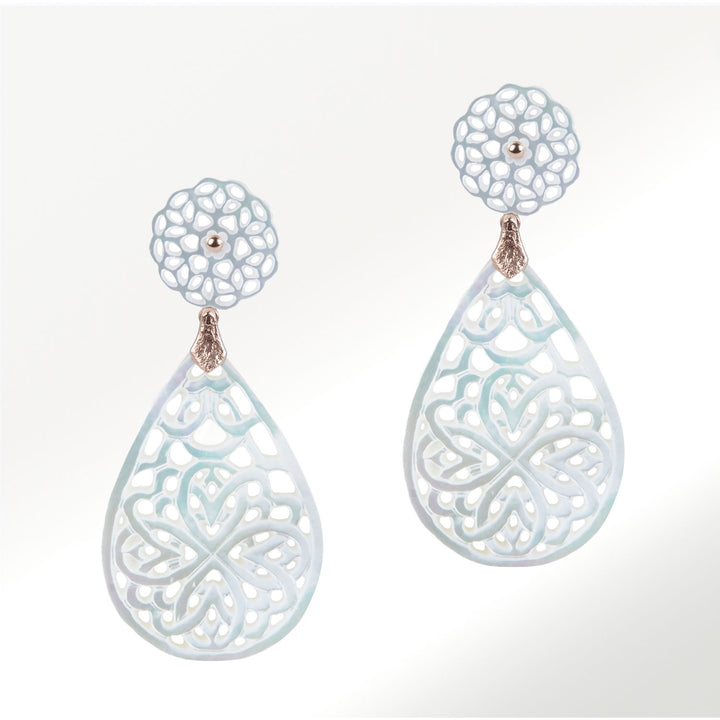 White Mother of Pearl Earrings