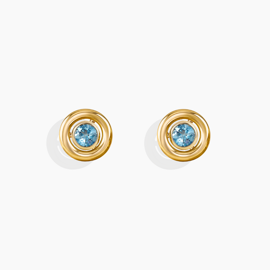 Abrigos Pendientes Bubbles Oro Amarillo